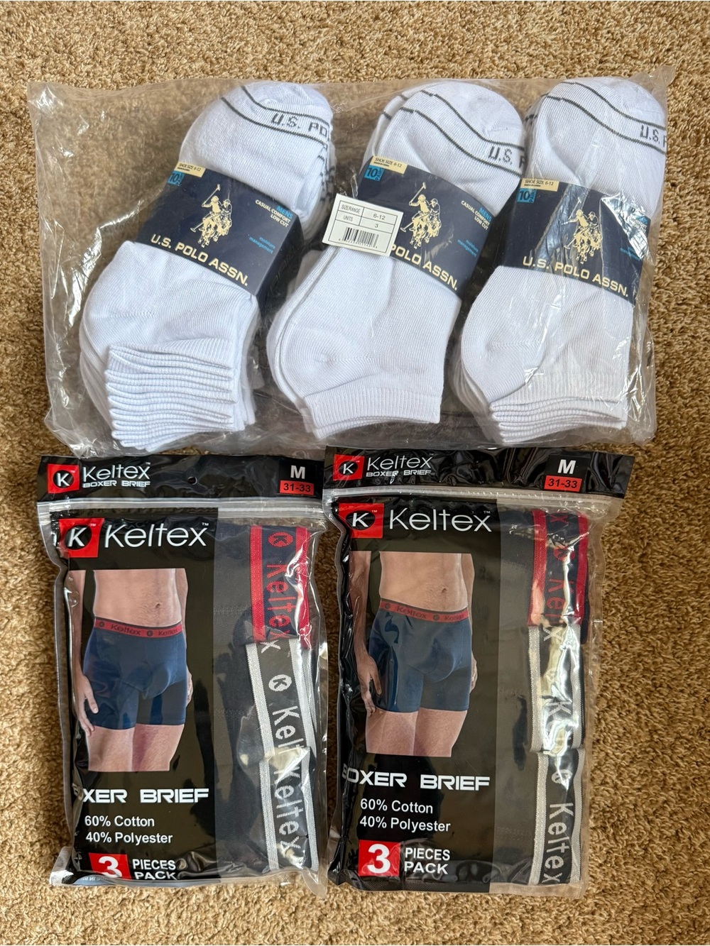 20 Pair of U.S. Polo Assn. unisex Moisture Management Comfort Low Cut Sock